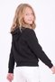 Girl's Printed Kangaroo Pocket Long Sleeve Hooded Sweatshirt - 4