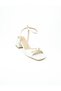 009 White Heeled Evening Dress Women's Shoes