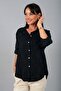 Women's Italian Cotton Mini Floral Embroidered Shirt - 2
