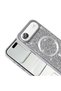 iPhone 17 Air Case Glittery Diamond Stone Magsafe Camera Raised Silicone - 6