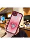 Realme C21 Compatible Pink Gradient Heart Spider Web Pattern Silicone Case - 2