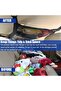 Car Ceiling Cargo Net, Double Layer Mesh Roof Storage Organizer with Buckle Straps, Heavy D - 4