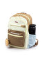 Premium Imported Waterproof Fabric Kindergarten Nursery Children's Daily Backpack Yellow Brown 110A - 5