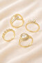 Xuping Mixed Luxury Zircon Stone Steel Ring 1 Piece - 2