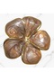 Bronze Gold Color Elegant Crown Leaf Earrings - 2