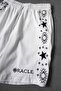 Men's White Oracle Embroidered Above-Knee Shorts - 4