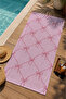 Pink Ribbon Cage Patterned 70X150 Beach Towel - Digital Printed Bath Towel - 3