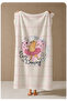 Pink Plaid Cute Animal Figured 70X150 Beach Towel - Digital Printed Fade-Resistant Bath Towel - 4