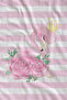 Pink and White Striped Tropical Flamingo Patterned 70X150 Beach Towel - Digital Printed Bath Towel - 2