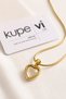 Heart Figured Zircon Stone Stainless Steel Women's Necklace - 5