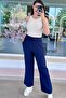 Loose Cut Muslin Linen Trousers 6Y360 - 2