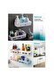 Bathroom shelf wall-mounted suction cup hole-free toilet sink rack 1pc - 2