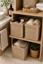 Jute Cube Box 30 X 30 X 35 cm – Open-Ended Multi-Purpose Decorative Storage and Organizer Box - 5