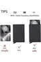 Card holder metal 9.6x6.3x0.9cm 5-slot RFID anti-theft. - 2