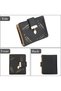Women's sky blue genuine leather zipper wallet cash/ID/credit. - 4