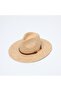 Straw panama hat leather buckle women's jazz sun. - 2