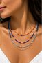 🌊   Riviera Colorful Beaded 4-Piece Women's Necklace Set 🧿 🩵
