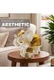 Beram European Style Dual Elephant Home Décor Large and Small White and Gold Resin Elephant Figurines Trunk Up Lucky Elephant Statues for Living Room Bedroom Office Shelves and Housewarming Gifts - 4