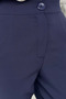Navy Blue Puane High Waist Elasticated Hijab Fabric Trousers - 4
