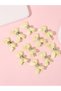 Pack of 10 Girls Yellow Bow Rhinestones Embellished Hair Accessories