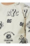 Boys Cream Printed Long Sleeve T-Shirt and Pyjama Set - 3
