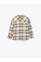 Pocketed Loose Fit Long Sleeve Plaid Lumberjack Shirt Jacket - 5