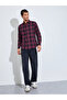 Maroon Checked Long Sleeves Regular Fit Shirt - 2