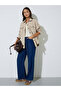 Beige Front Button Collared Shirt - 2
