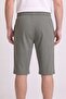 Men's Khaki Striped Combed Cotton Modal Capri - 4