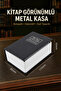 Book-Looking Metal Case Piggy Bank Hidden Money Saving and Valuables Storage Box Security Safe Box 115X85X45 mm - 3
