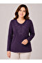 Women's Embroidered Slit Mother Blouse for Middle Ages and Above