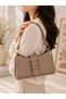 Women's Shoulder Bag – Buckle Design, Zipper Closure, Double Handle Casual Handbag