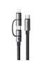 2In1 cable CA-0450 USB-C To USB-C + Lightning 1/2 m