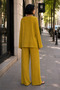 Few Tint Women's V-Neck Tie-Up Blouse and Comfortable Pants Bottom Top Two-Piece Set. - 2