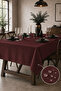 1. Premium Duck Fabric Living Room and Dining Table Cover – Liquid-Resistant, Stain-Proof, Washable