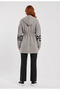 Women's Hooded Comfortable Fit Knitwear Cardigan - 2