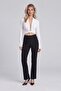 High Waist Suede Trousers