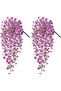 Hanging artificial flowers 4pc 75cm off-white for garden/balcony/wedding. - 5