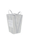 Laundry Basket Square 45x35cm Iron Frame Stripe Print #1 - 2