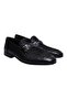 Black Color Laceless Genuine Leather Men's Shoes