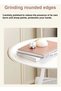 1-Piece Multifunction Round Edge Table Sofa Side End Table Coffee Table Nightstand with Storage Bucket Box for Living Room Bedroom Home Office Furniture 45x52 cm (Fully Assembled) - 3