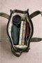 Khaki Canvas Women's Hand and Shoulder Bag with Adjustable Strap Vintage 26X20X12 cm - 5