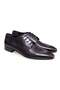 Black Color Lace-Up Genuine Leather Leather Sole Men's Shoes