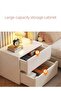 Simple Bedside Table, Modern Side Table Nightstand with 2 Drawers ,Bedside Cabinet Mini Locker Storage Stand Cabinet Rack with Drawer and Open Storage Shelf, for Bedroom Living Room Sofa(40×4 - 4