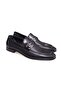 Black Color Laceless Genuine Leather Leather Sole Men's Shoes