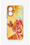 Redmi 13C Compatible Sun Tiger Patterned Silicone Case - 2