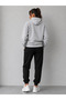 Hooded Sweatshirt 2-Piece Combination Winter Hooded Black Printed Women's / Men's Unisex Model - 2