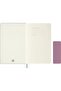 Textured Hard Cover Lined Notebook L Size 13X21 cm Pale Pink - 6