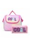 Premium Korean Style 3-Piece Elementary School School Bag Set with Thermal Insulated Lunch Bag and Double Compartment Pencil Case - 7