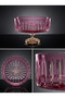 Crystal Cut Handcrafted Sandra Glass Bowl - Aura Series - Presentation Bowl - 3